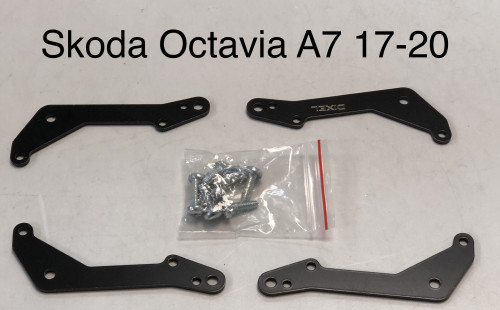 Рамки Skoda Octavia III (A7) Рест. (LED) (2017 - 2020 г.в.) на 3/3R/5R (2 шт.)